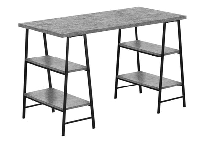 Industrial Computer Desk with Shelves for Home