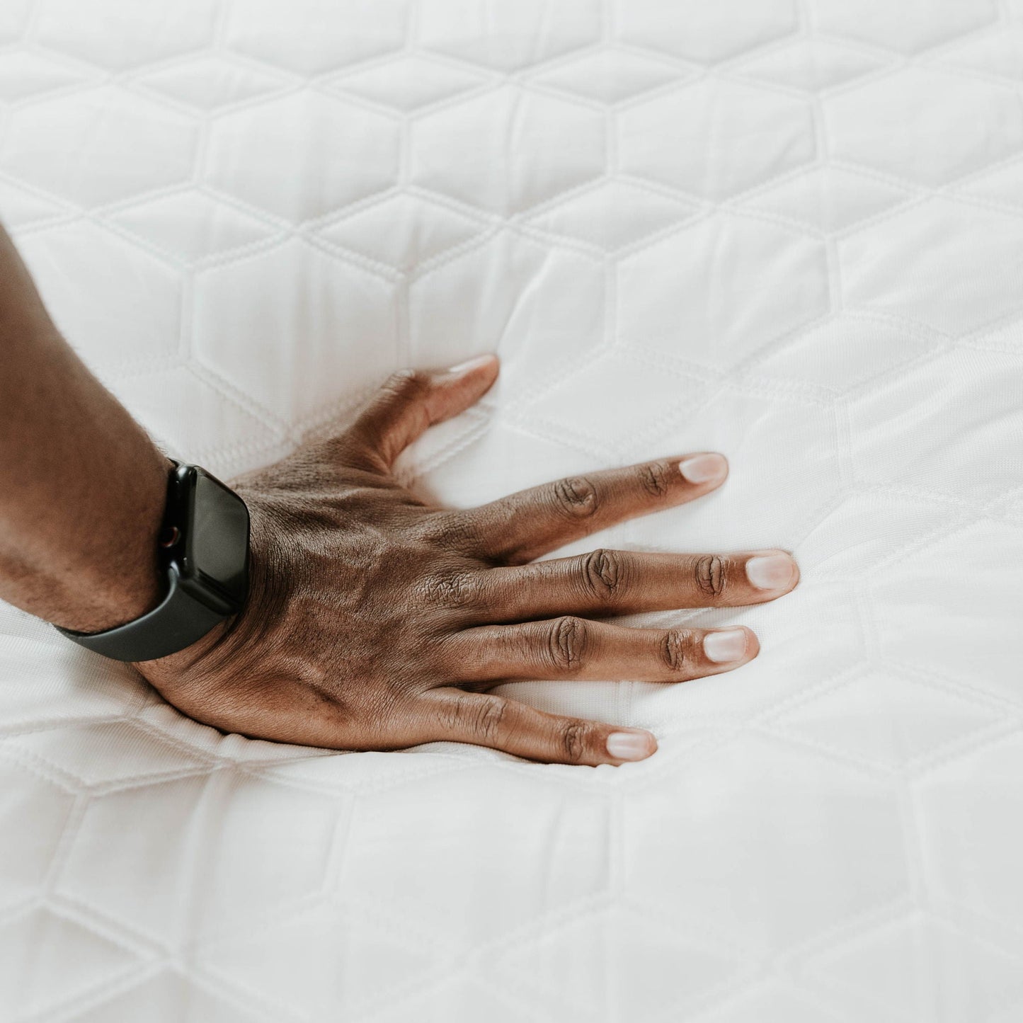 Copper Lux memory foam mattress 12in with phase change cooling fabric, white quilted cover on Tampa Home & Garden Store