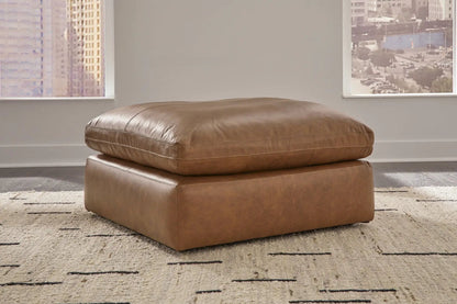Emilia 3 Piece Sectional Loveseat Caramel Ottoman