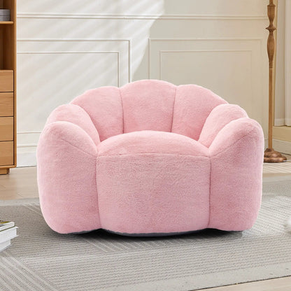 Lotus Style Compression Sofa Bean Bag Chair in pink with pull ring by Unique Piece Furniture on Tampa Home & Garden Store