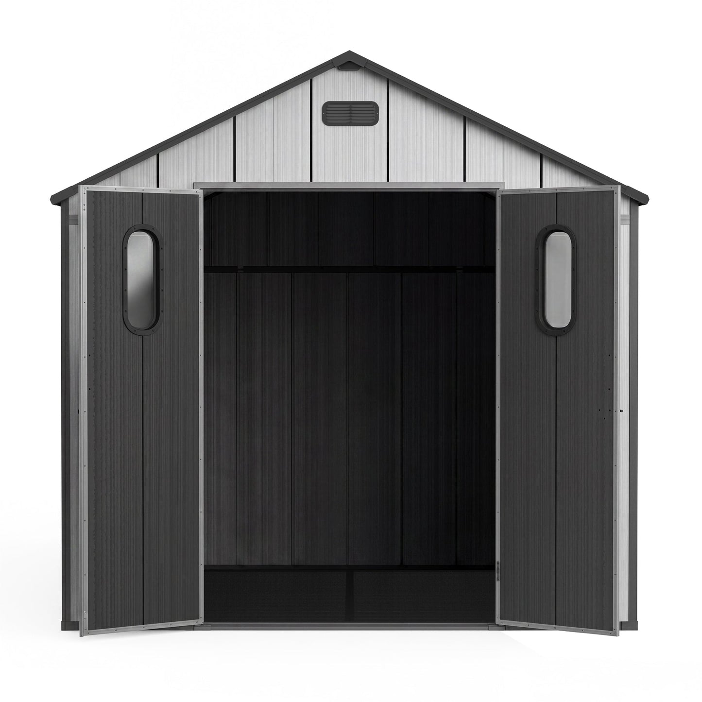 8x8 Resin Outdoor Storage Shed with a Floor