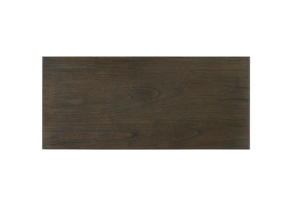 Bistro wide contemporary rectangle dining table with dark wood top by Unique Piece Furniture on Tampa Home & Garden Store