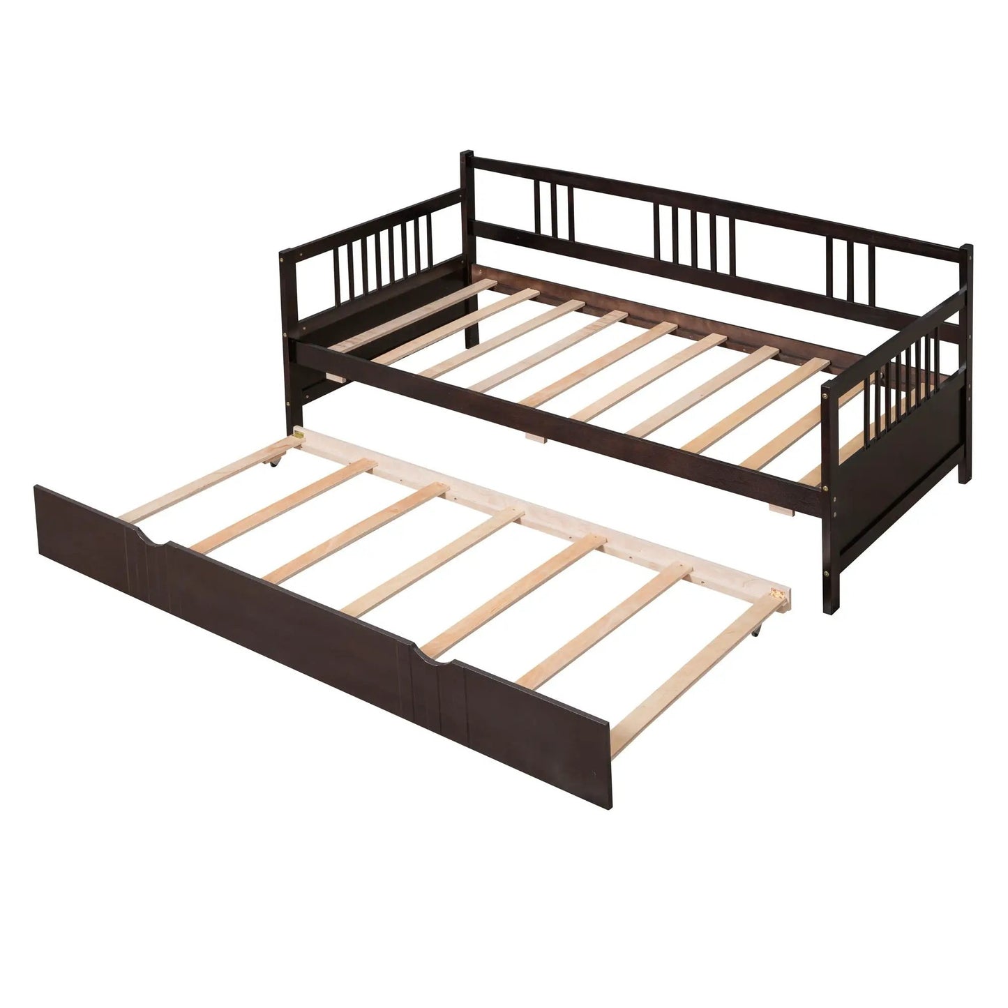 Multifunctional Modern Daybed frame in dark espresso with slatted bed support on Tampa Home & Garden Store