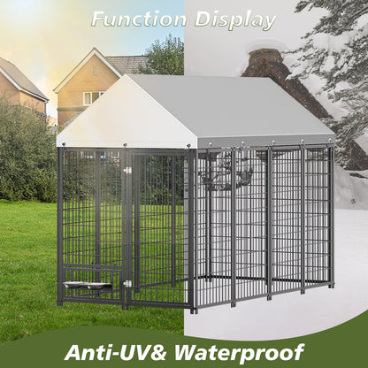 Large Outdoor Dog Kennel for Backyard and Patio