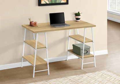 Industrial Computer Desk with Shelves for Home