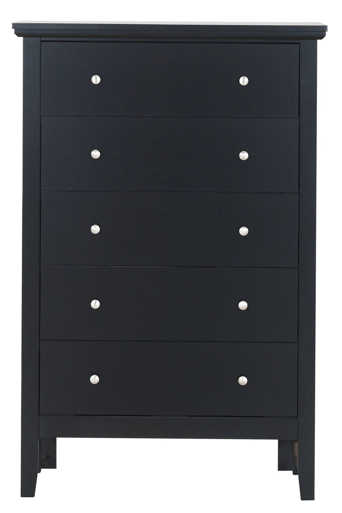 Primo Accent Chest black finish with 4 drawers and silver knobs by HouseOfZazla on Tampa Home & Garden Store