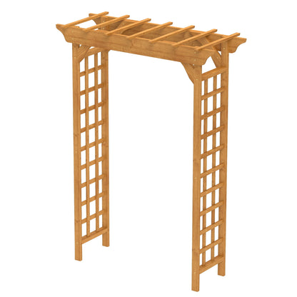 Arbor wedding arch wooden lattice garden trellis yellow HouseOfZazla on Tampa Home & Garden Store