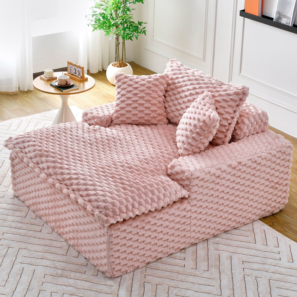 Harbor Luxury Sofa in Turtle Fleece Fabric