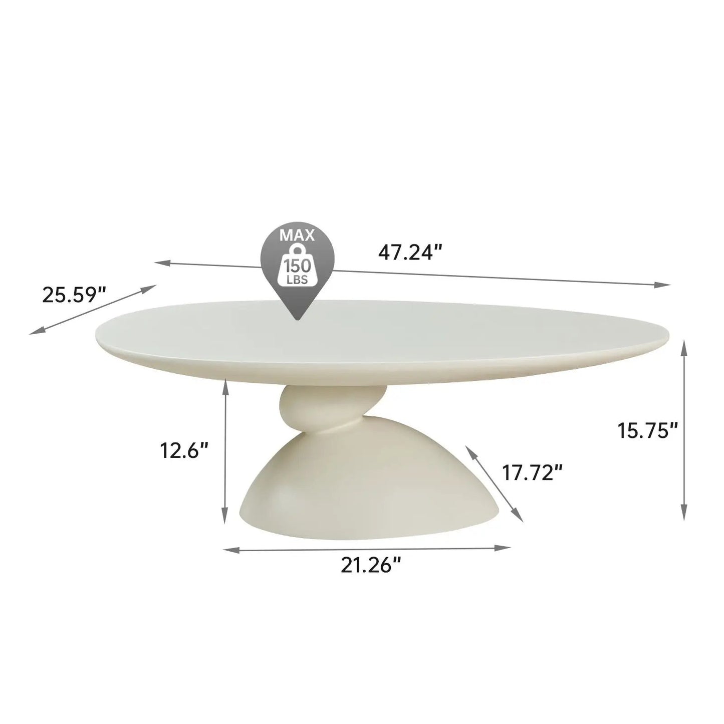 Tibetan Ritual Inspired Lucky Stone Shaped Table