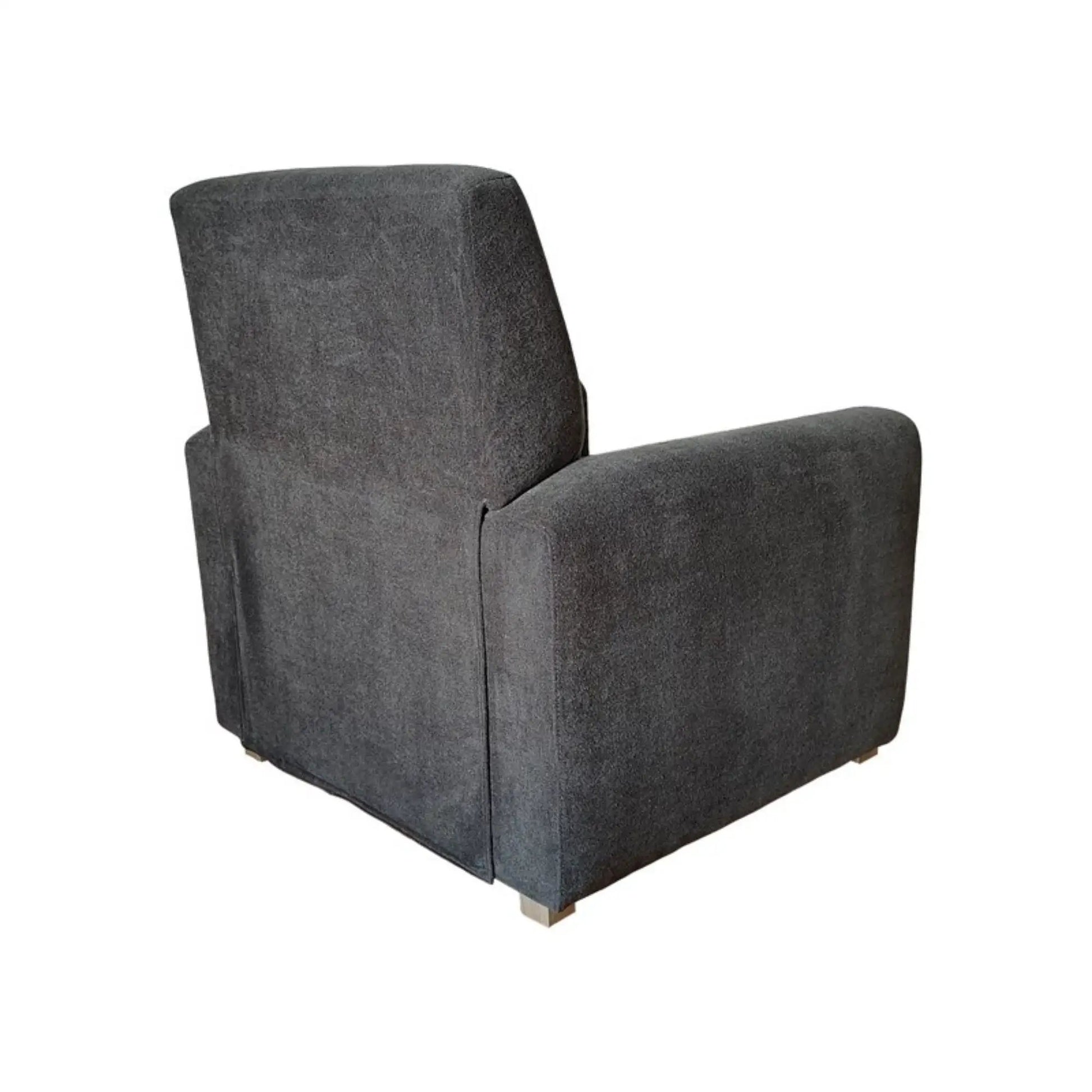 Recliner chair gray fabric by Unique Piece Furniture with plush back and armrests on Tampa Home & Garden Store