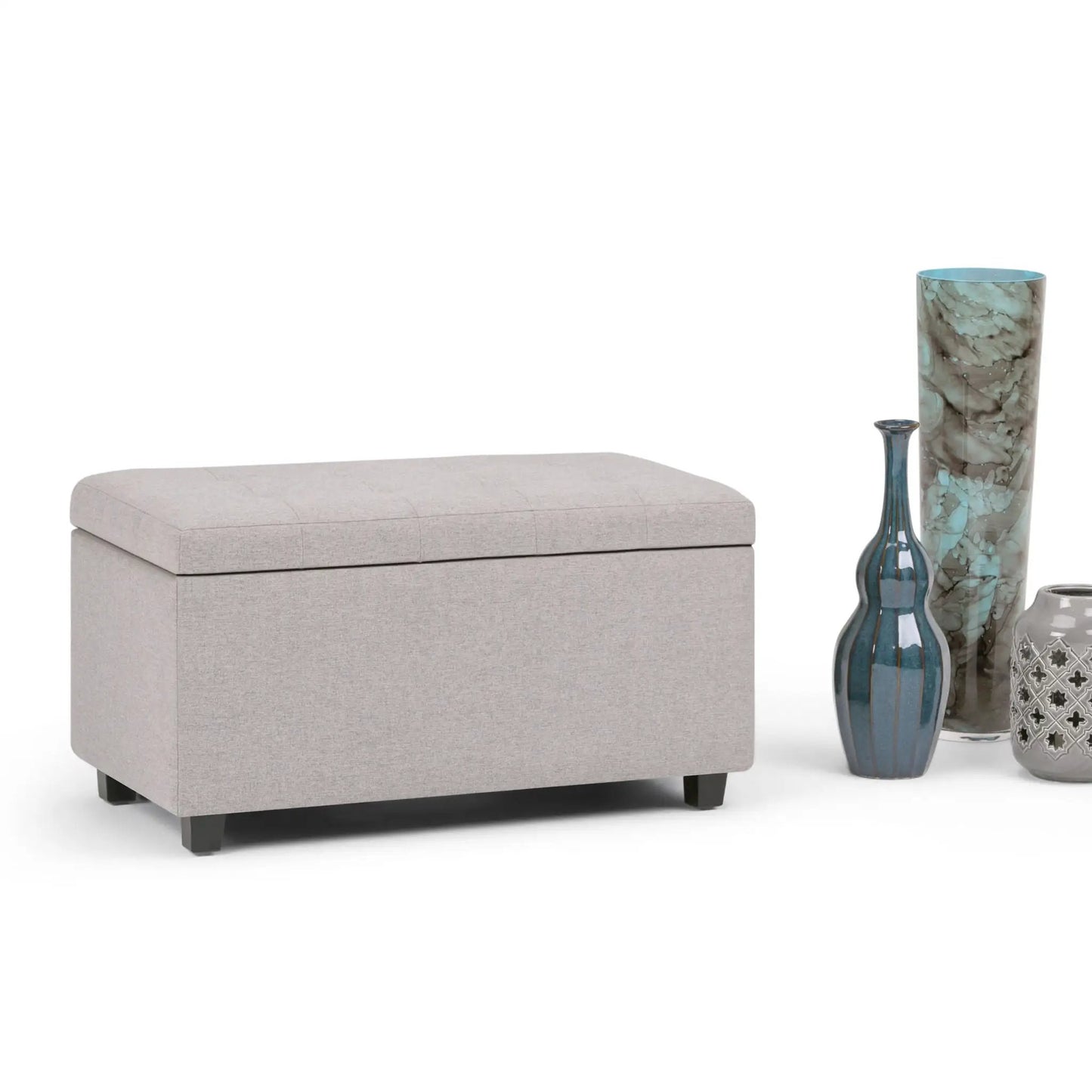 Cosmopolitan Upholstered Storage Ottoman Bench