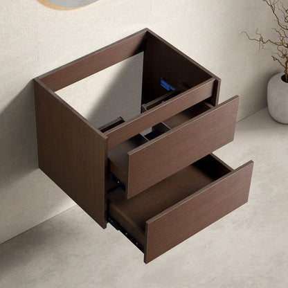 Wall Mounted Vanity With Soft Close Drawer