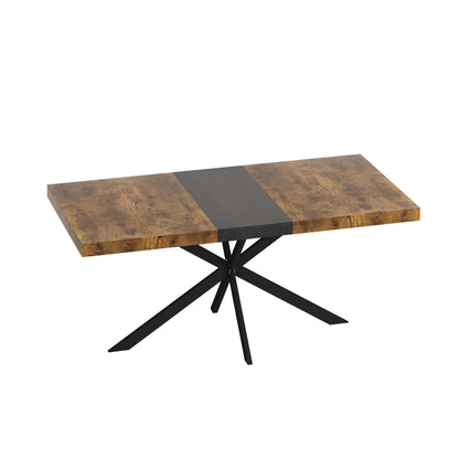 Retro Stretch Dining Table With Embossed Plate