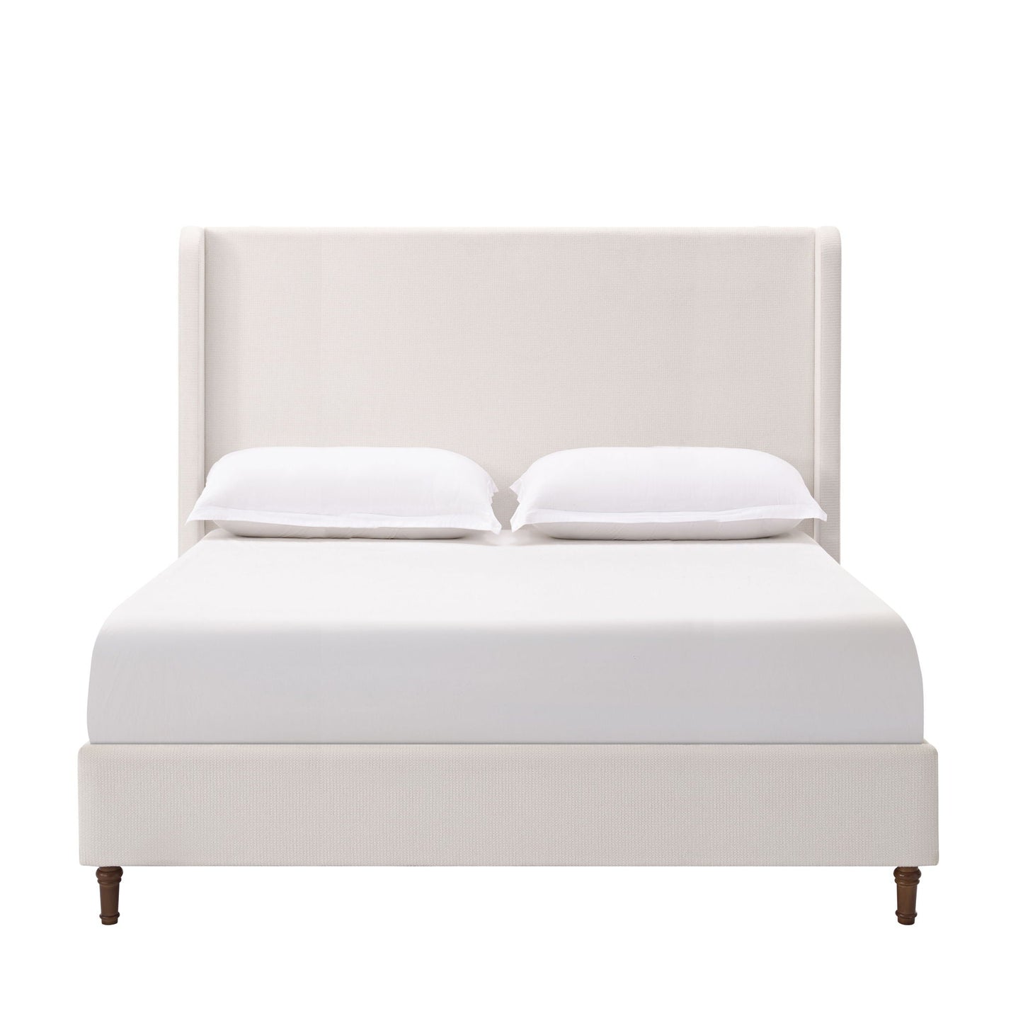 Harper Tall Headboard Upholstered Bed Elegance