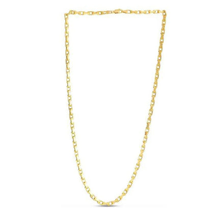14k yellow gold French cable link chain necklace 3.60mm by Bids.com on Tampa Home & Garden Store