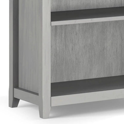 Amherst Five Shelf Bookcase Handcrafted Wood