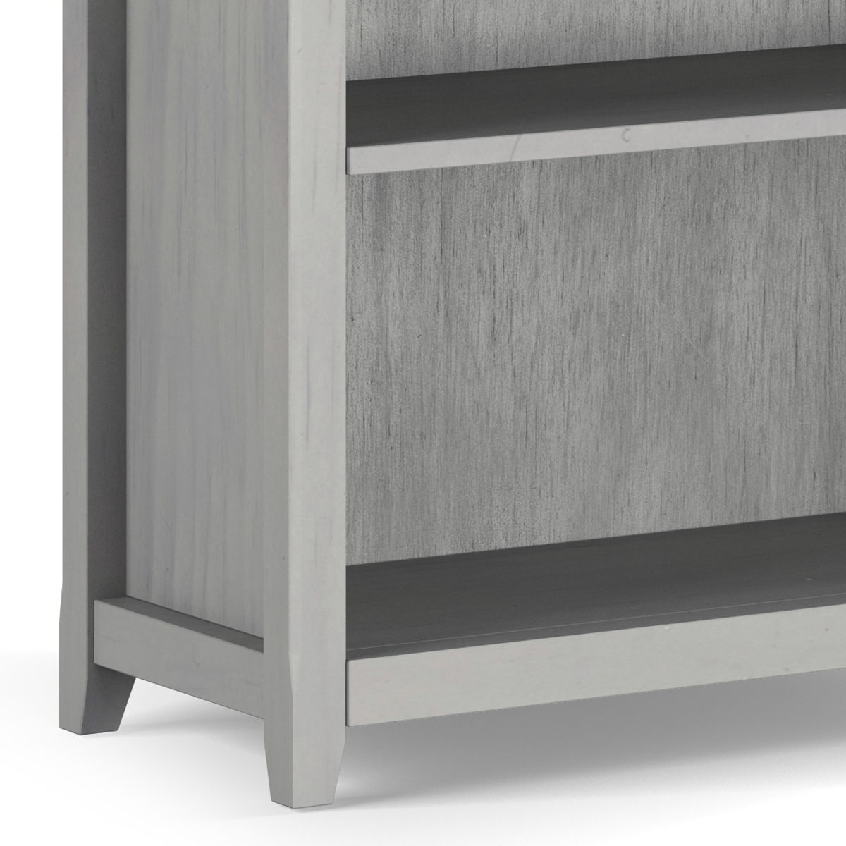 Amherst Wooden Bookcase with Adjustable Shelves in gray finish HouseOfZazla standard bookcase on Tampa Home & Garden Store