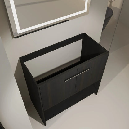 Sleek Freestanding Bathroom Vanity with Two Doors