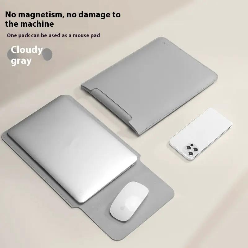 Non-magnetic laptop bag with built-in mouse pad, cloudy gray, FLIPSTYLEZLLC on Tampa Home & Garden Store