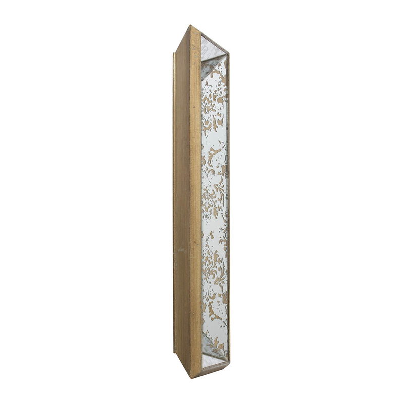 Antique Rectangle Mirror with Floral Accents wall mirror in gold frame by HouseOfZazla on Tampa Home & Garden Store