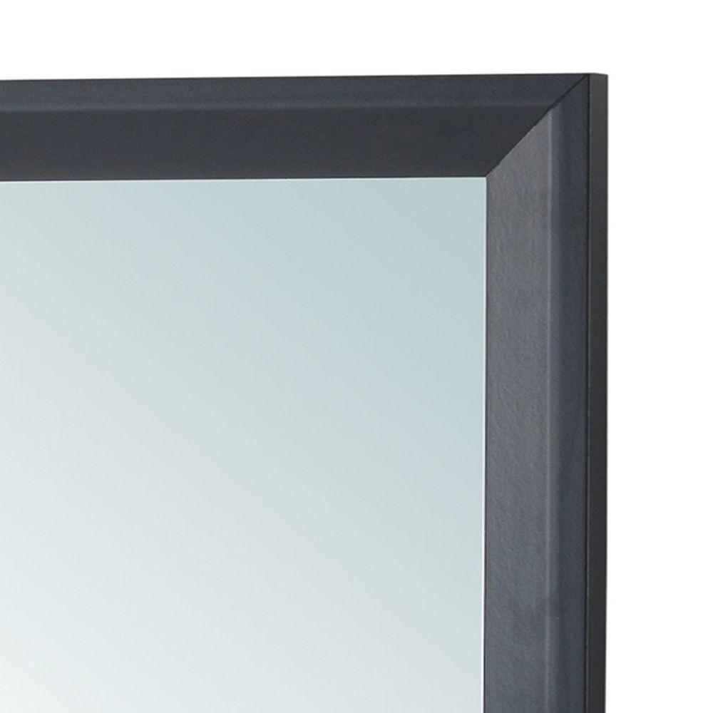 Primo Square Wall Mirror gunmetal black frame modern square design on Tampa Home & Garden Store