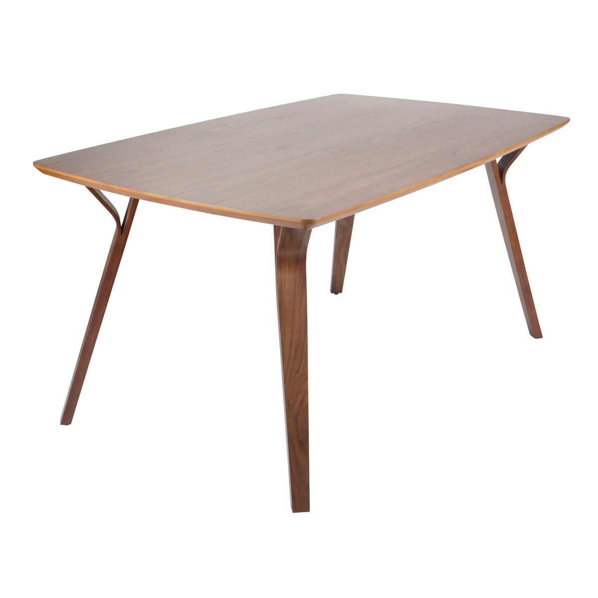 Mid Century Modern Dining Table with Bentwood Legs in dark brown by HouseOfZazla on Tampa Home & Garden Store