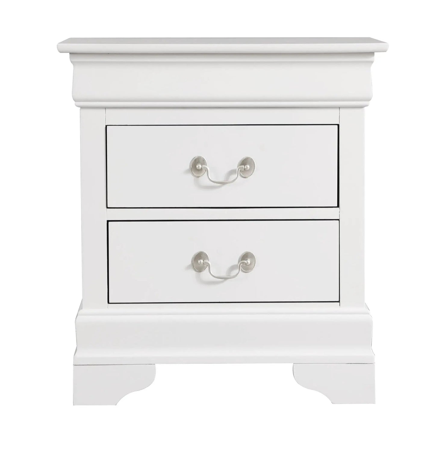 Traditional Nightstand Carved Bases and Curves