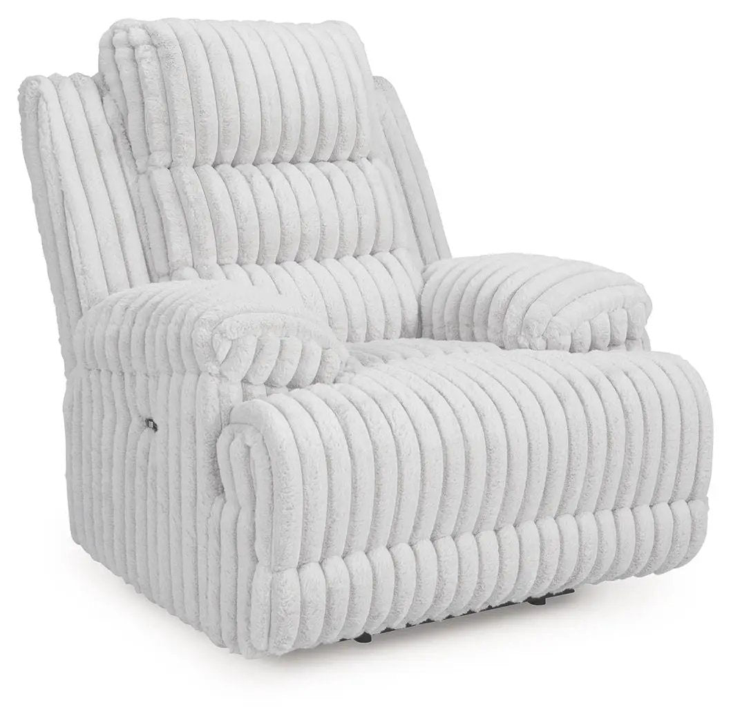 Rhines Falls Zero Wall Recliner Alloy in ribbed plush upholstery, Unique Piece Furniture on Tampa Home & Garden Store