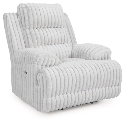 Rhines Falls Zero Wall Recliner Alloy in ribbed plush upholstery, Unique Piece Furniture on Tampa Home & Garden Store
