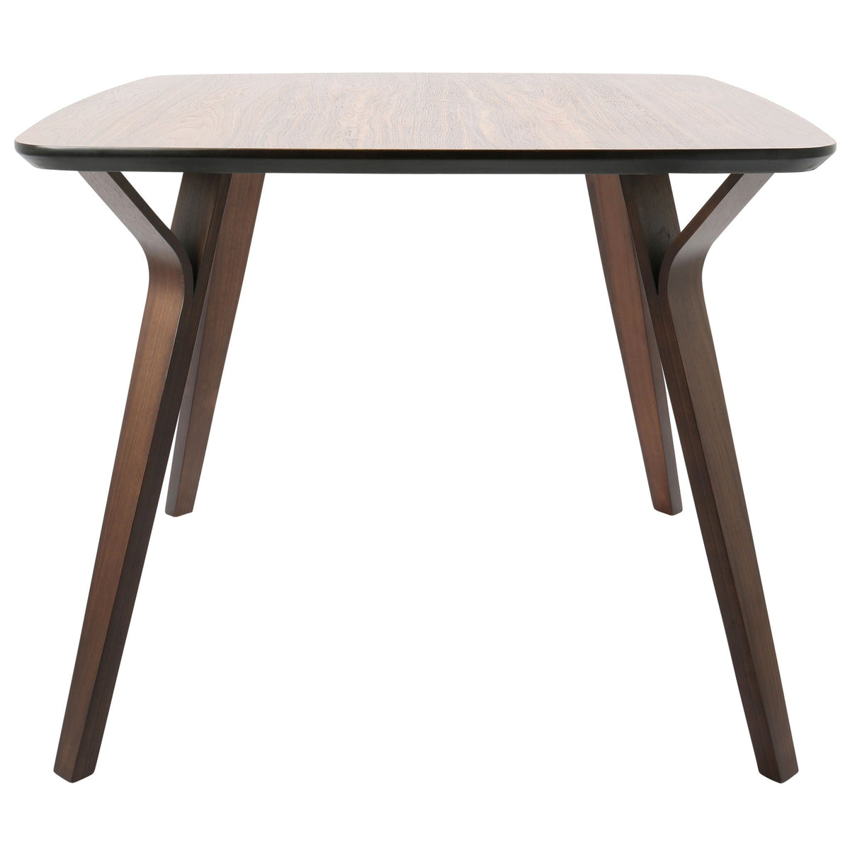 Mid Century Modern Dinette Table with light wood top and dark curved legs on Tampa Home & Garden Store