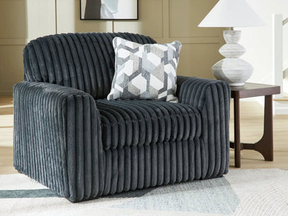 Midnight Madness Jumbo Corduroy Chair and a Half