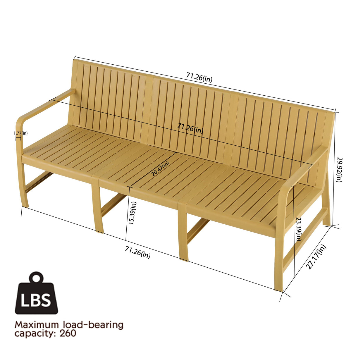 Waterproof two-piece orange outdoor patio set by HouseOfZazla on Tampa Home & Garden Store