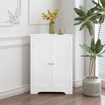 Corner Cabinet Two Doors and Adjustable Shelves