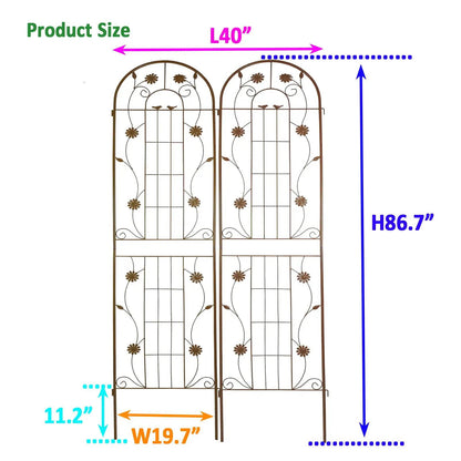 Metal Garden Trellis for Climbing Plants Outdoor