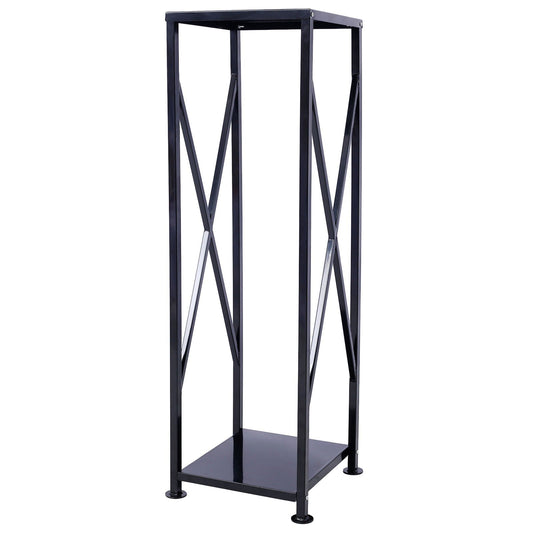 Black Firewood Log Rack Holder For Outdoor