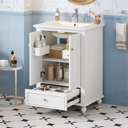 Modern Bathroom Vanity With Sink and Drawer