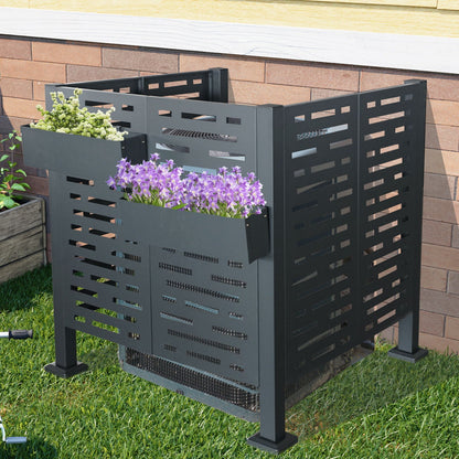 Air Conditioner Privacy Fence Cover and 3 Panels