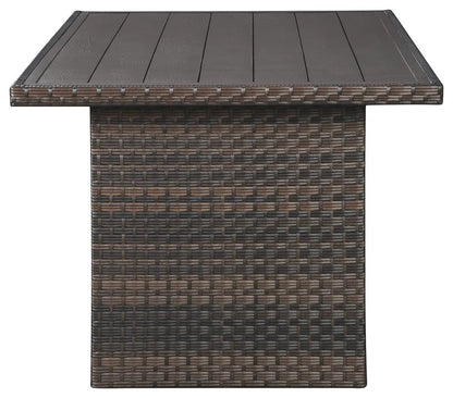 Easy Isle Rect Multi Use Table Dark Brown Beige