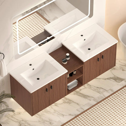 Soft Close Doors Vanity and Storage Shelves