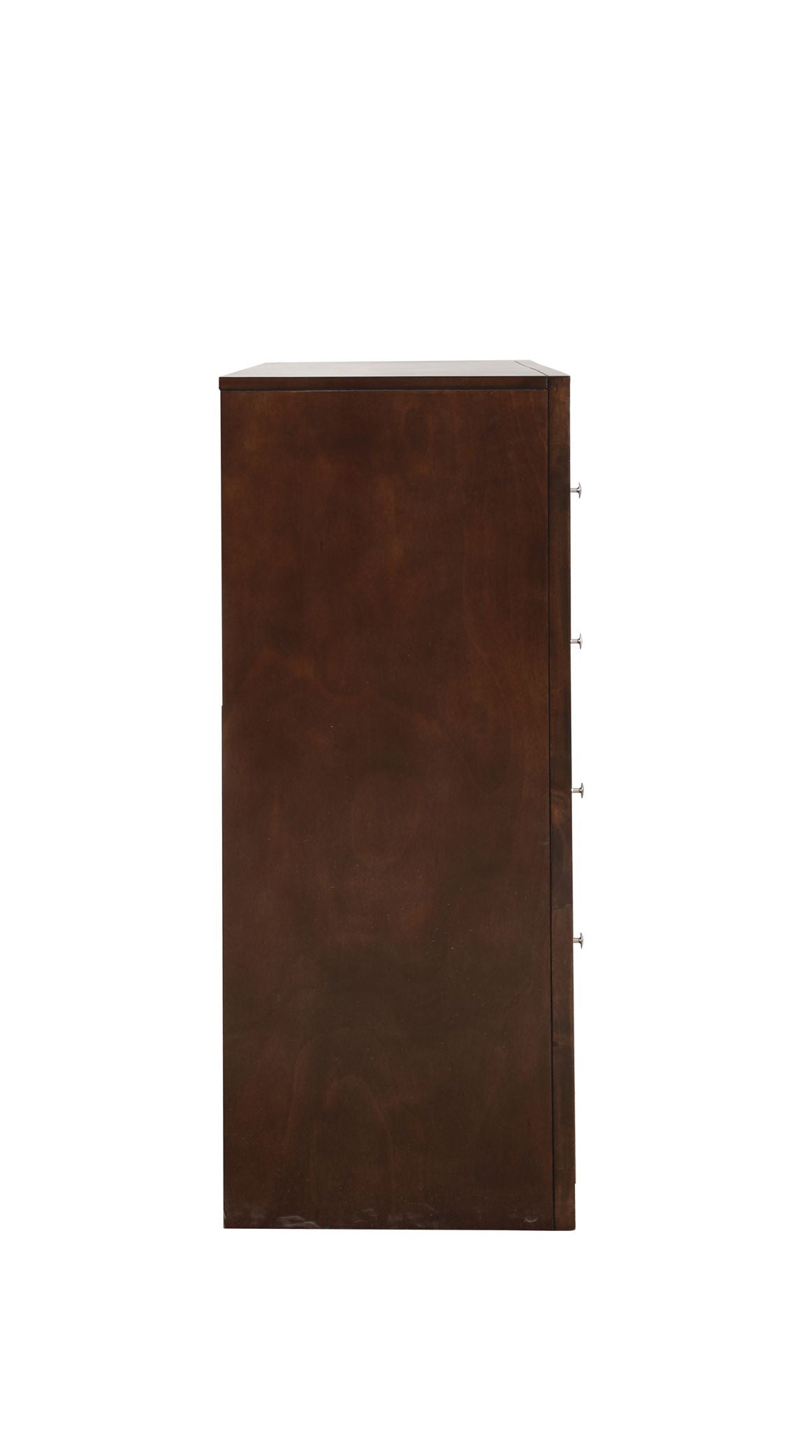 Marilla Dresser dark wood side view with metal drawer knobs on Tampa Home & Garden Store