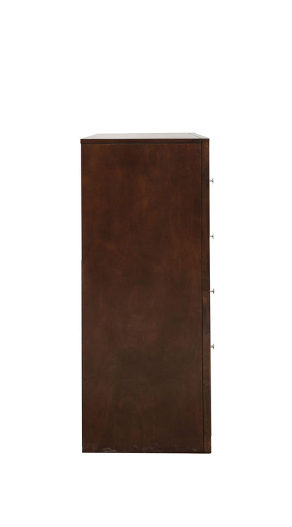Marilla Dresser dark wood side view with metal drawer knobs on Tampa Home & Garden Store