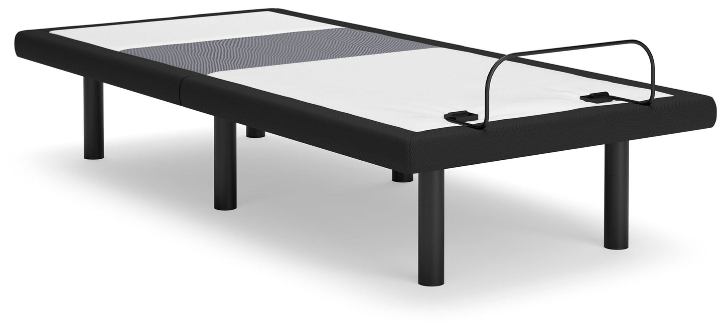 Best Base With Lumbar And Audio adjustable bed base black fabric four legs Unique Piece Furniture on Tampa Home & Garden Store