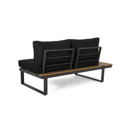 Sterling Outdoor Left Arm And Aluminum Sofa