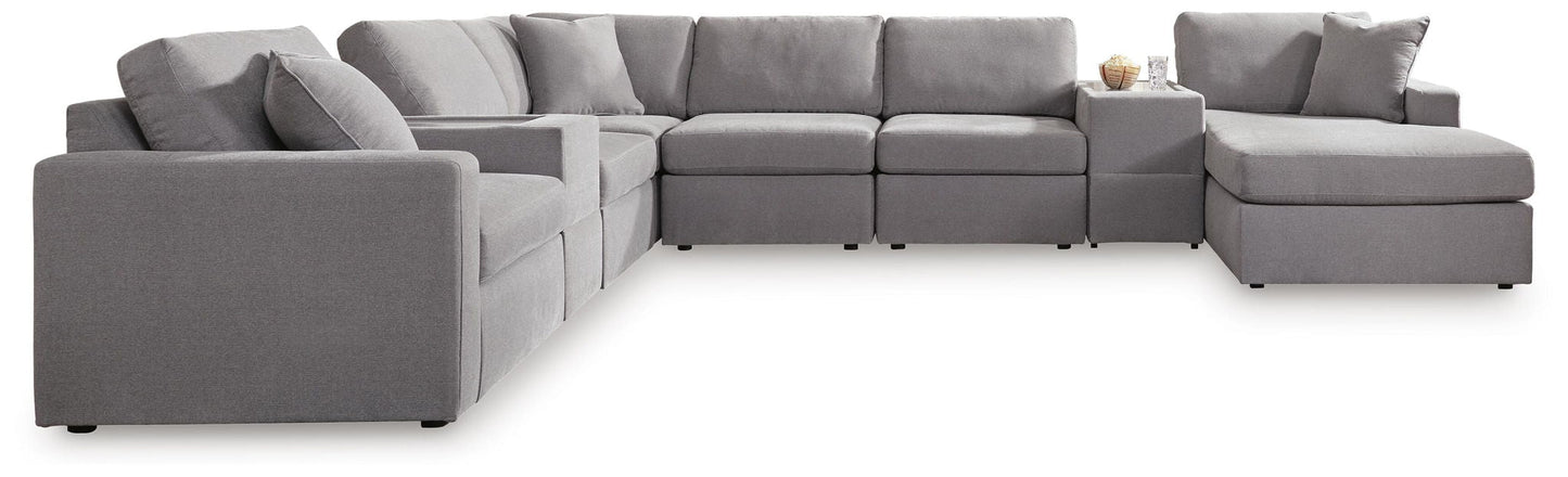 Modmax Sectional in Granite Performance Fabric