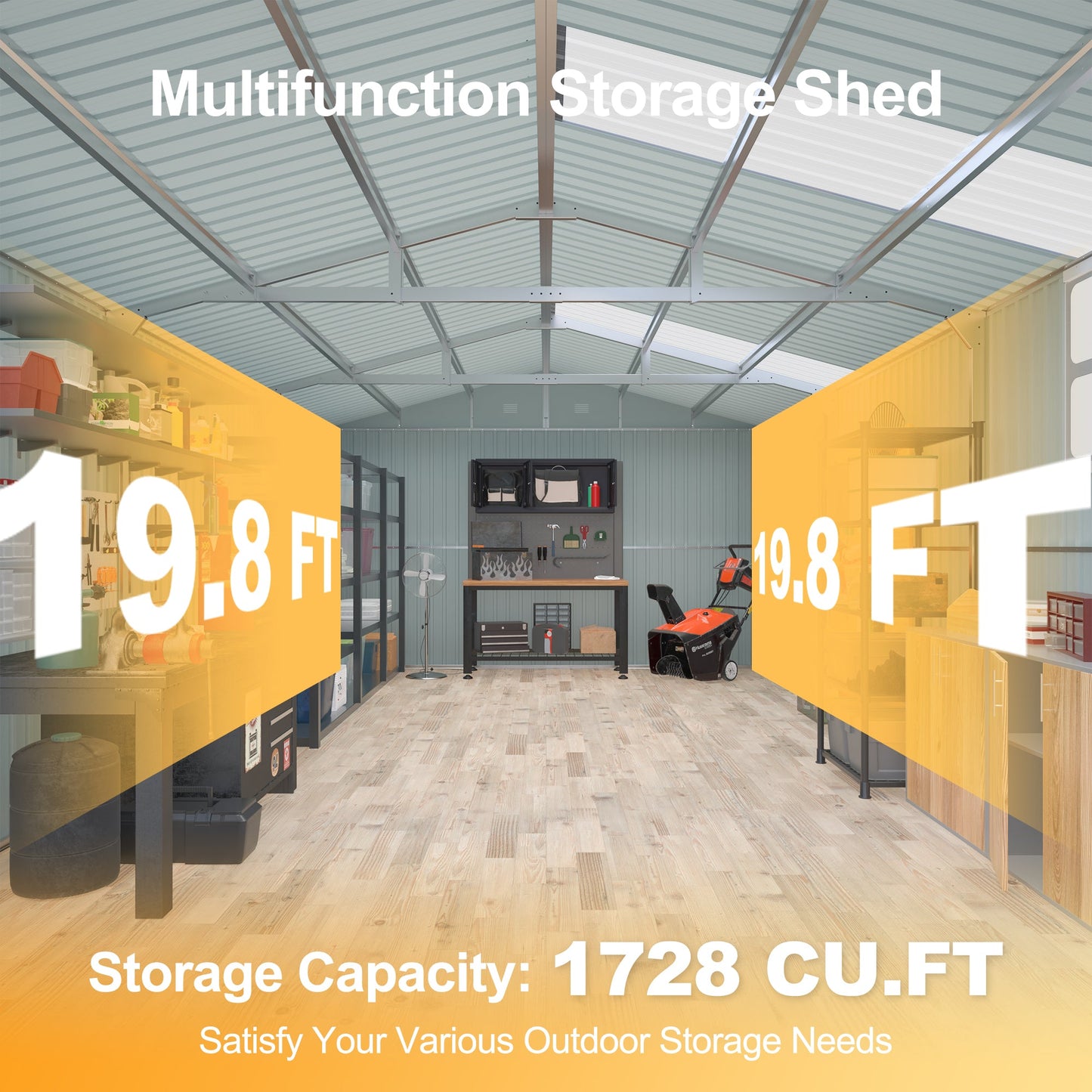 Outdoor Storage Shed 20x13 ft metal garden utility shed HouseOfZazla on Tampa Home & Garden Store