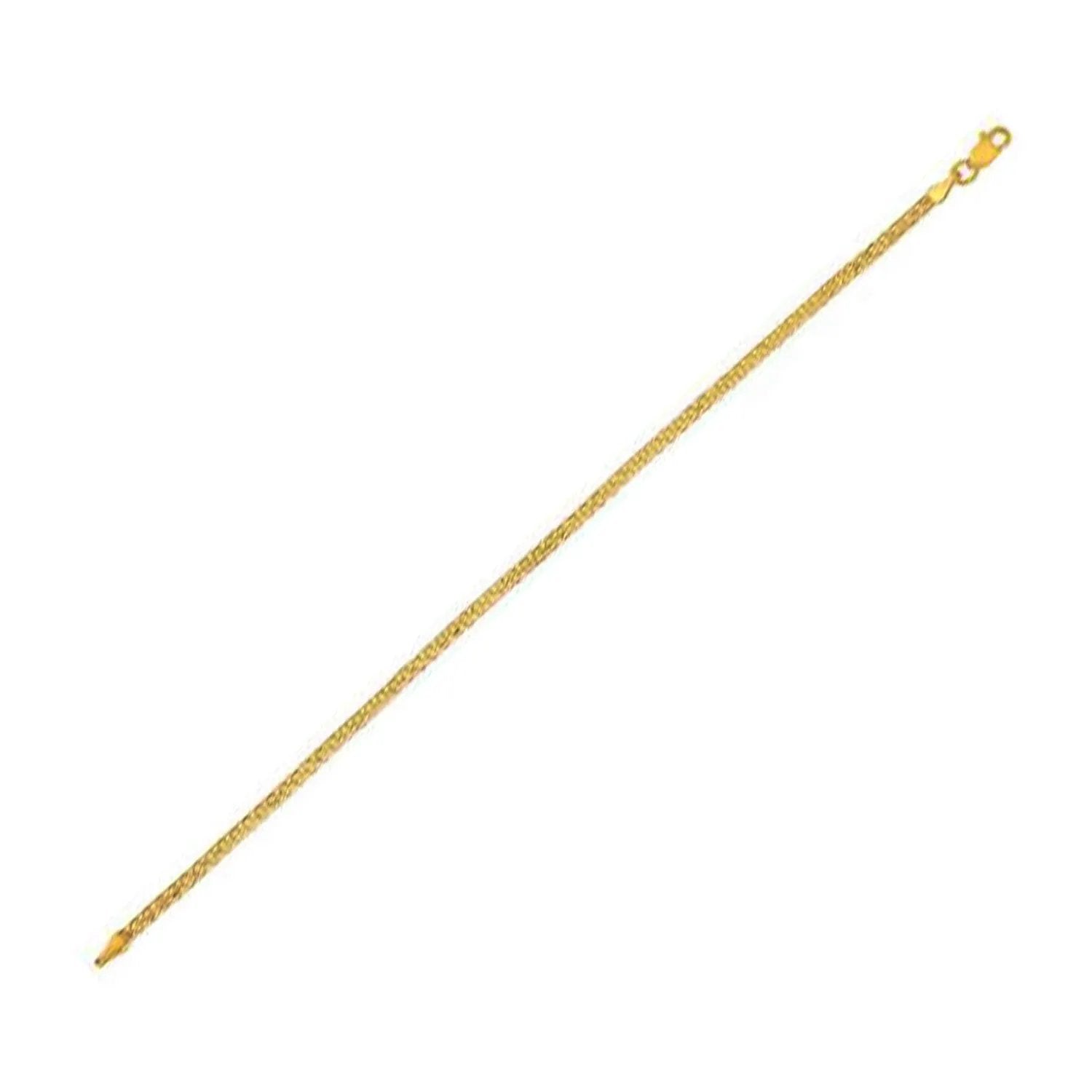 14k yellow gold Bismark chain necklace 2.50 mm width by Bids.com on Tampa Home & Garden Store