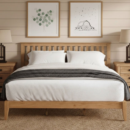 Malinda Mission Style Panel Bed And Slats
