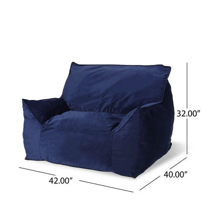 Allea Bean Bag Chair With Armrests For Two