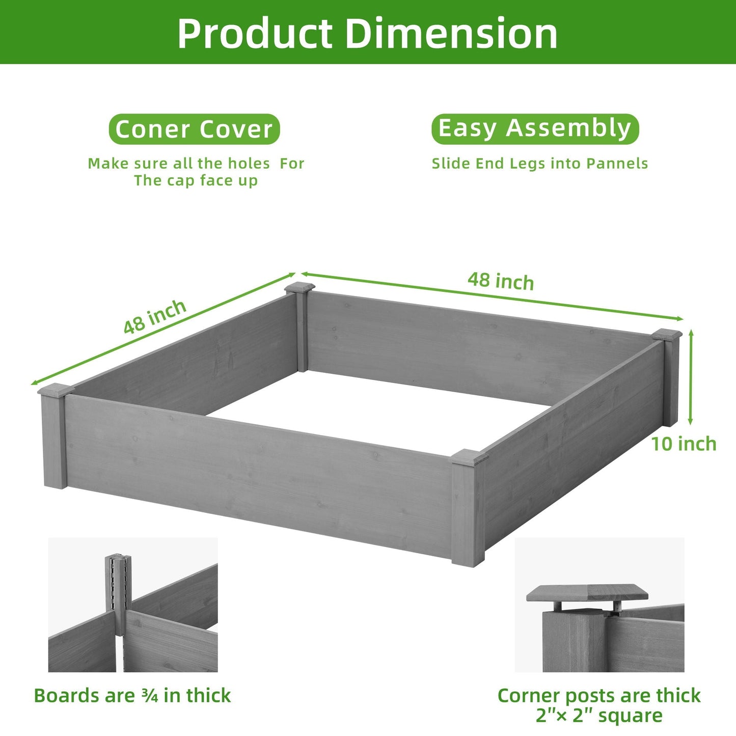 Modern Outdoor Raised Garden Bed and Stand