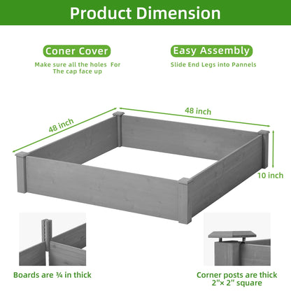 Modern Outdoor Raised Garden Bed and Stand